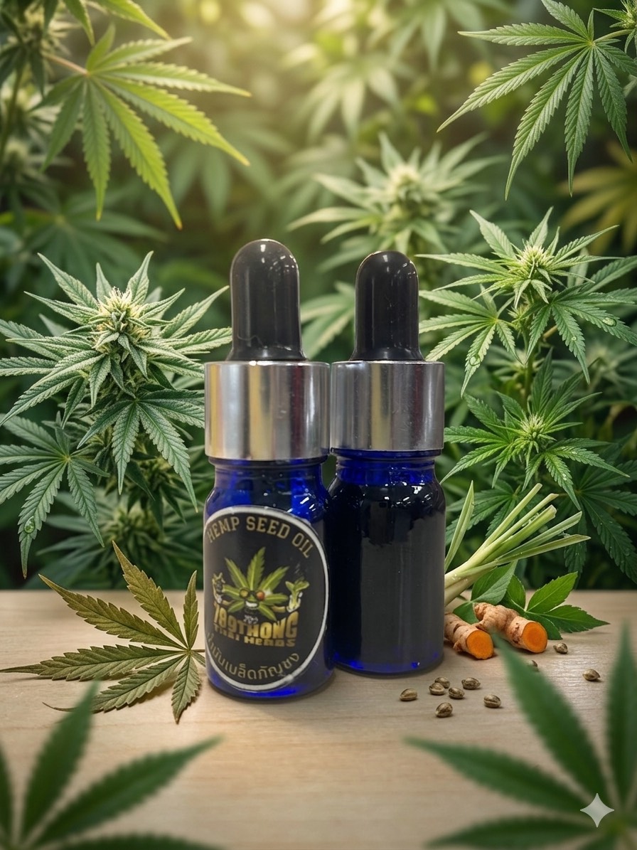 น้ำมันเซรั่มเมล็ดกัญชงHemp Seed Oil Serum น้ำมันเซรั่มเมล็ดกัญชงHemp Seed Oil Serum