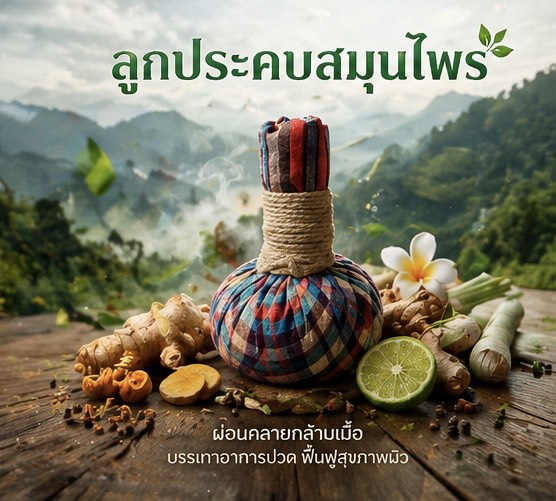 ลูกประคบกัญชา cannabis herbal compress ลูกประคบกัญชา cannabis herbal compress