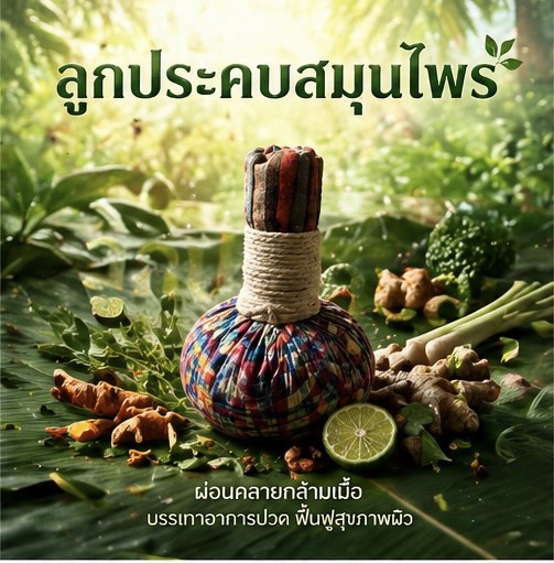 ลูกประคบกัญชา cannabis herbal compress ลูกประคบกัญชา cannabis herbal compress