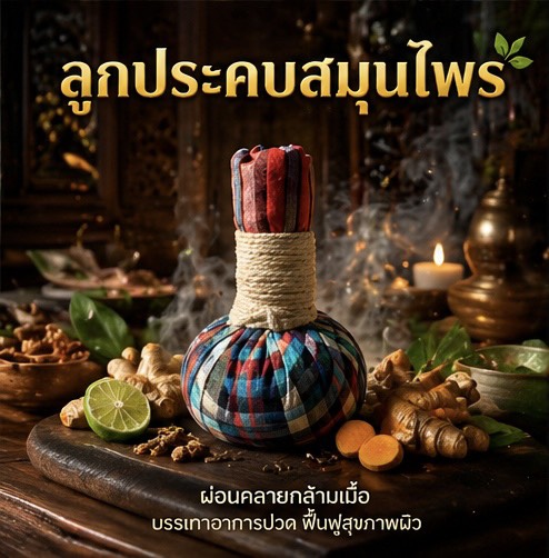 ลูกประคบกัญชา cannabis herbal compress ลูกประคบกัญชา cannabis herbal compress